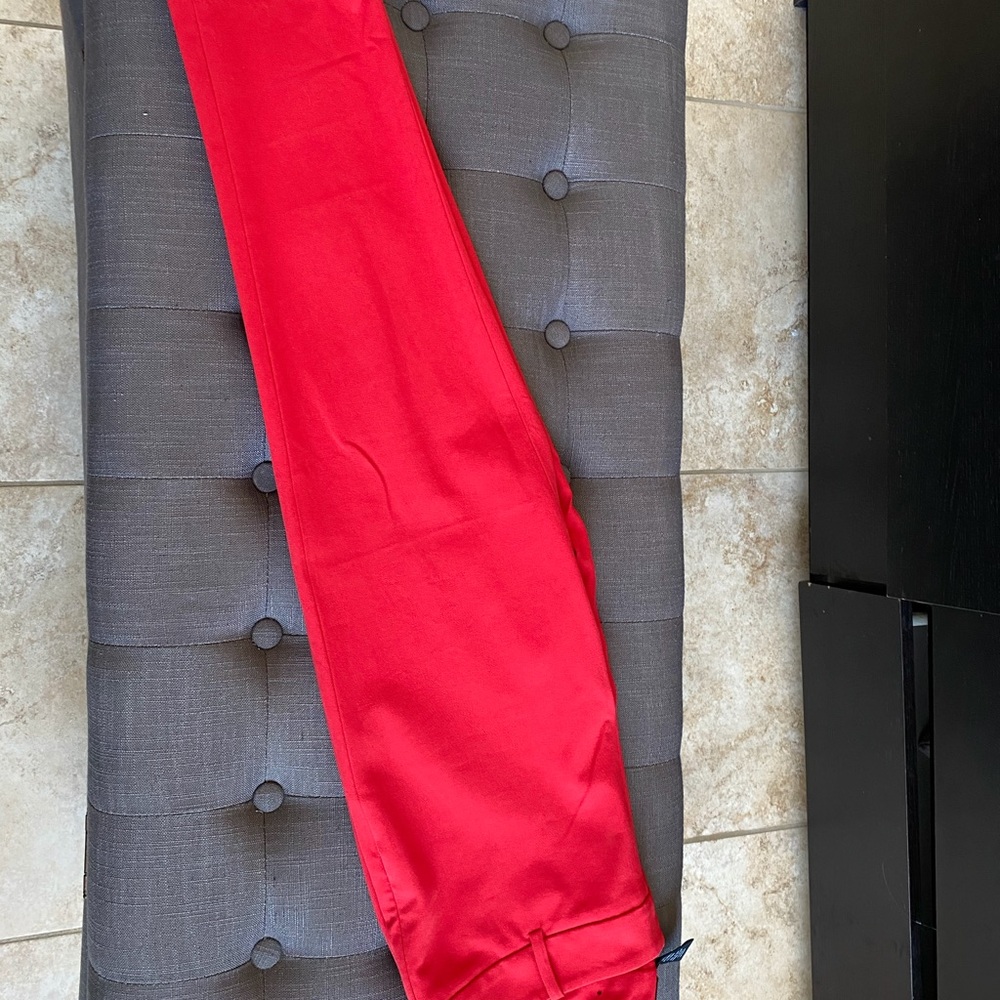Cynthia Rowley Pia Ankle Pants Red - Picture 7 of 9